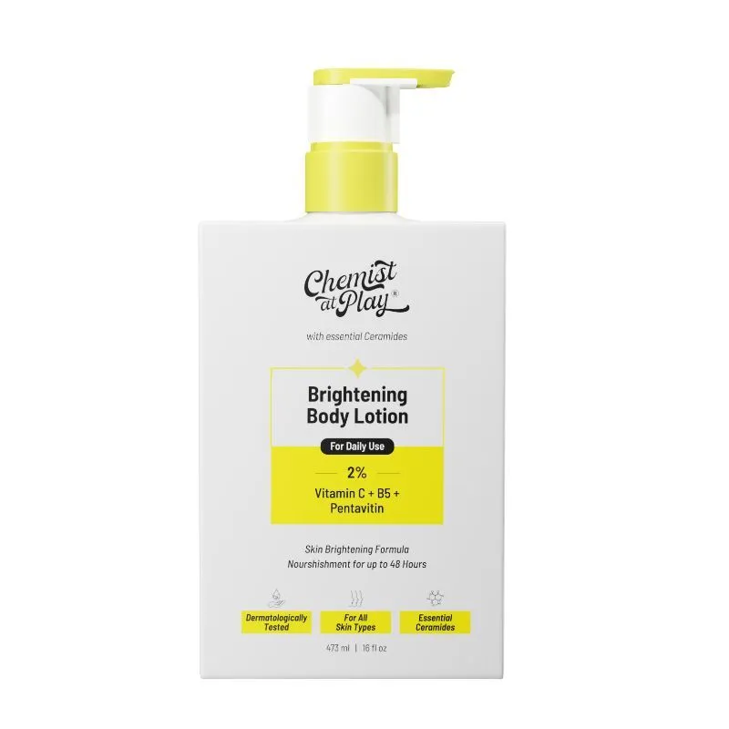 Chemist At Play Brightening Body Lotion With 1% Vitamin C For Dull, Dry & Pigmented Skin