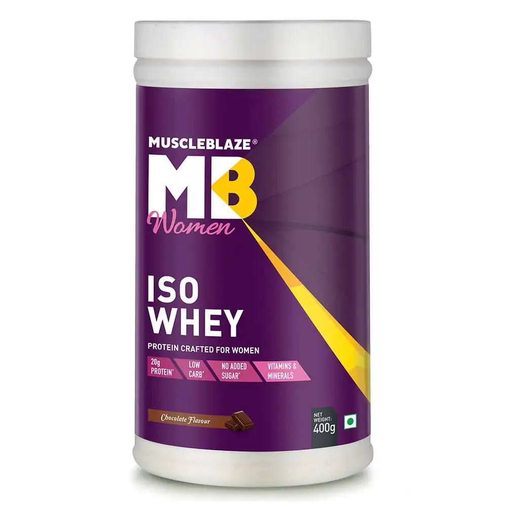 MuscleBlaze Iso-Whey Women Protein,  0.88 lb  Chocolate