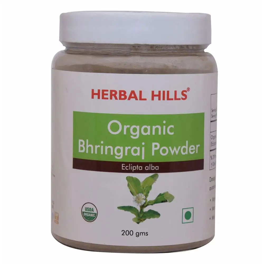 Herbal Hills Organic Bhringraj Powder,  200 g