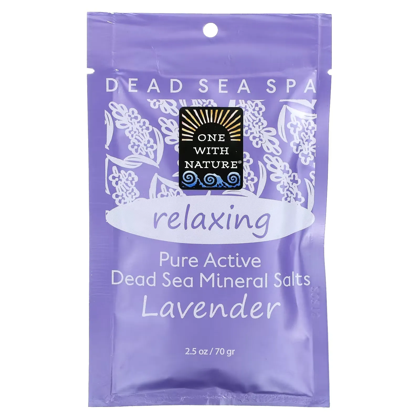 Dead Sea Mineral Salts, Lavender, 2.5 oz (70 g)