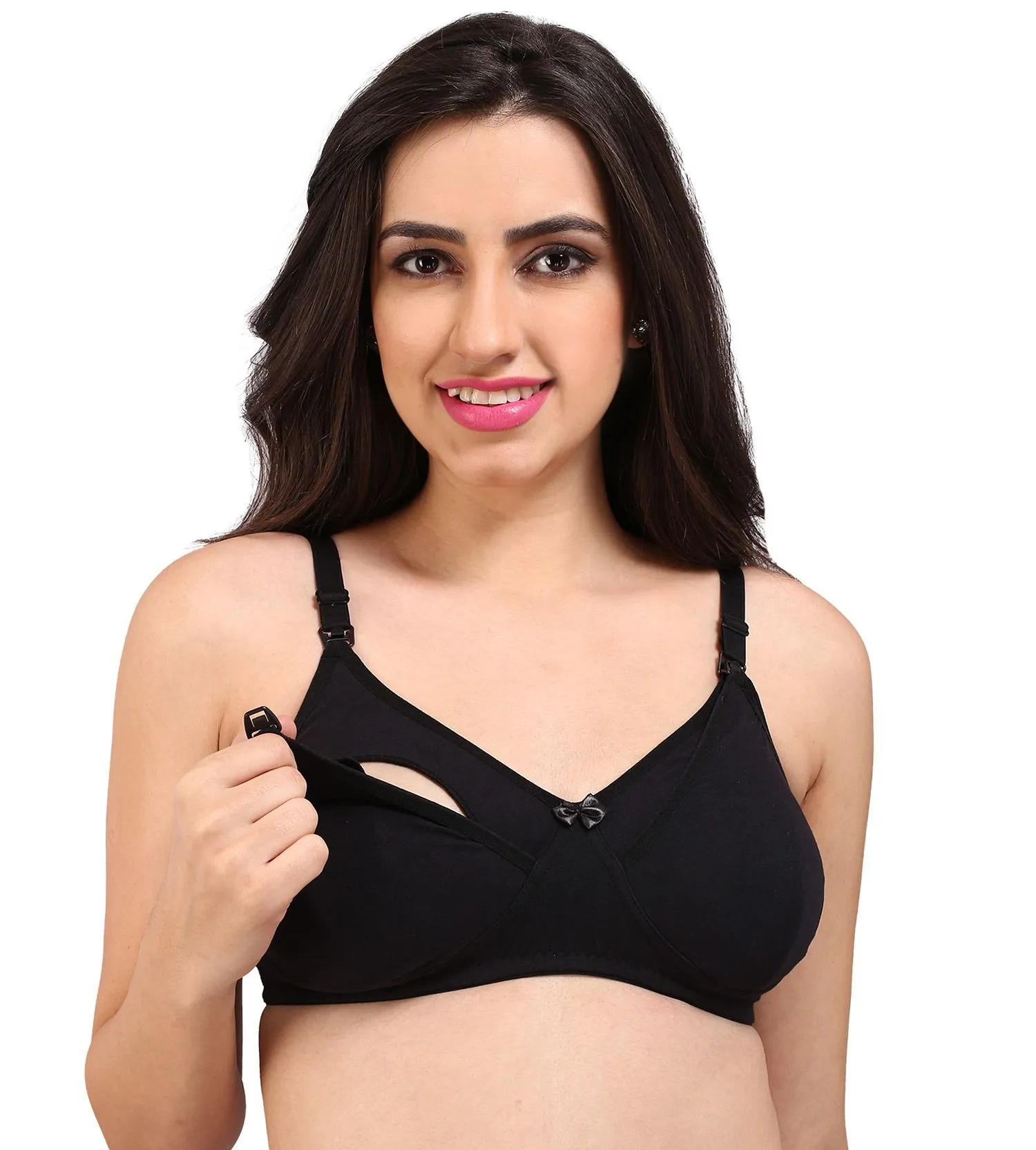 Bralux Women's Sangam Black Color Maternity Bra (36B)