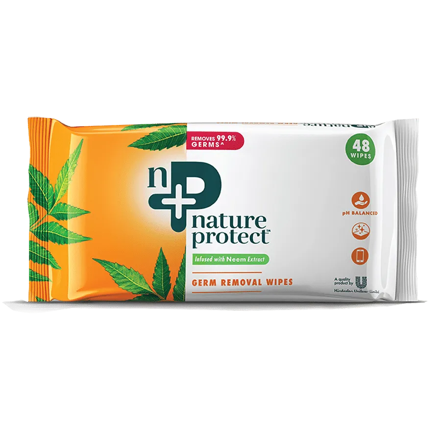 Nature Protect Germ-Removal Multipurpose Wipes - 48 Wipes