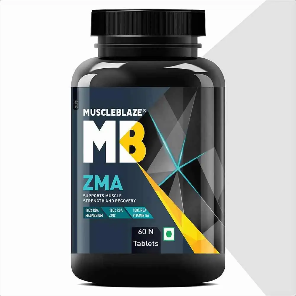 MuscleBlaze ZMA with 100% RDA of Zinc OP,  60 tablet(s)  Unflavoured