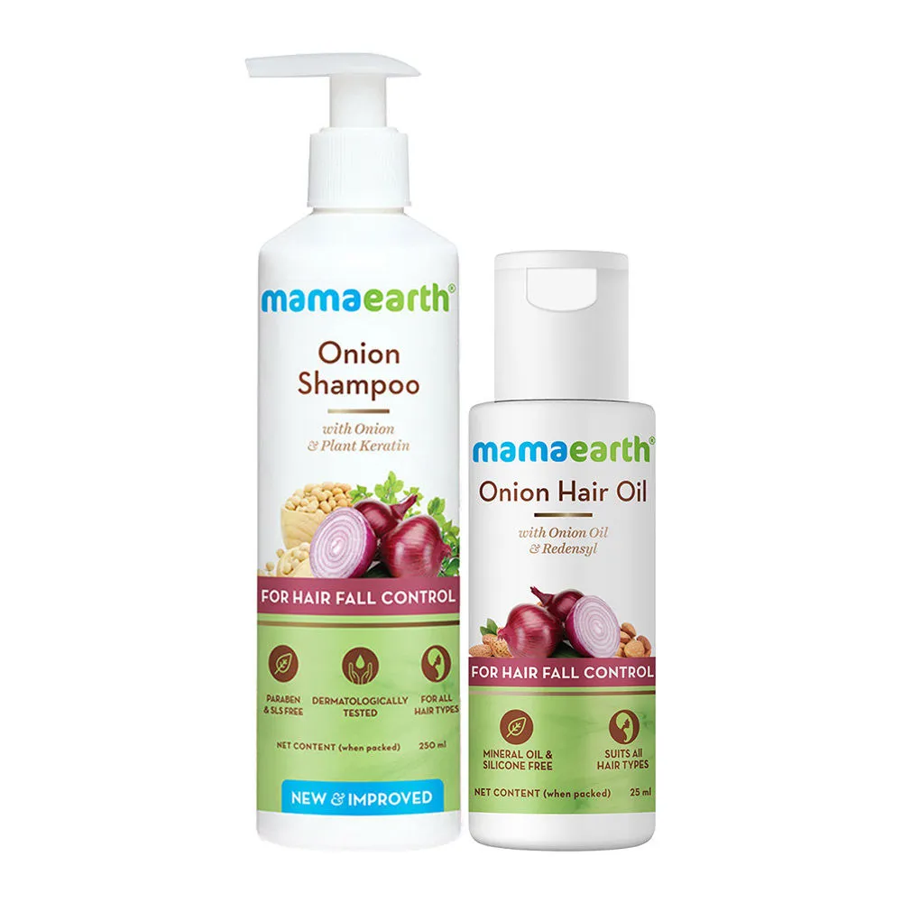 Mamaearth Onion Anti Hairfall Kit (shampoo + Oil)