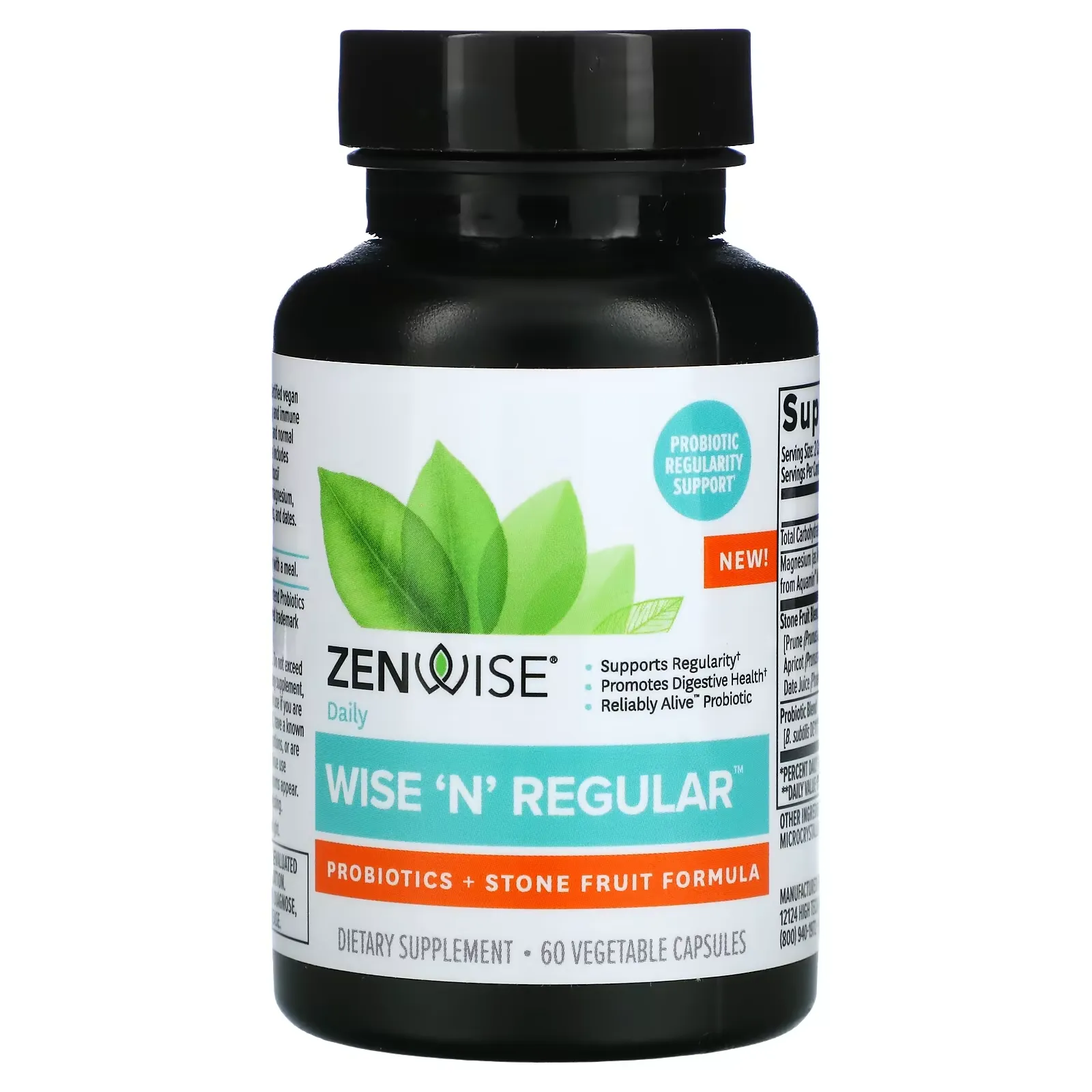 Wise 'N' Regular, 60 Vegetable Capsules