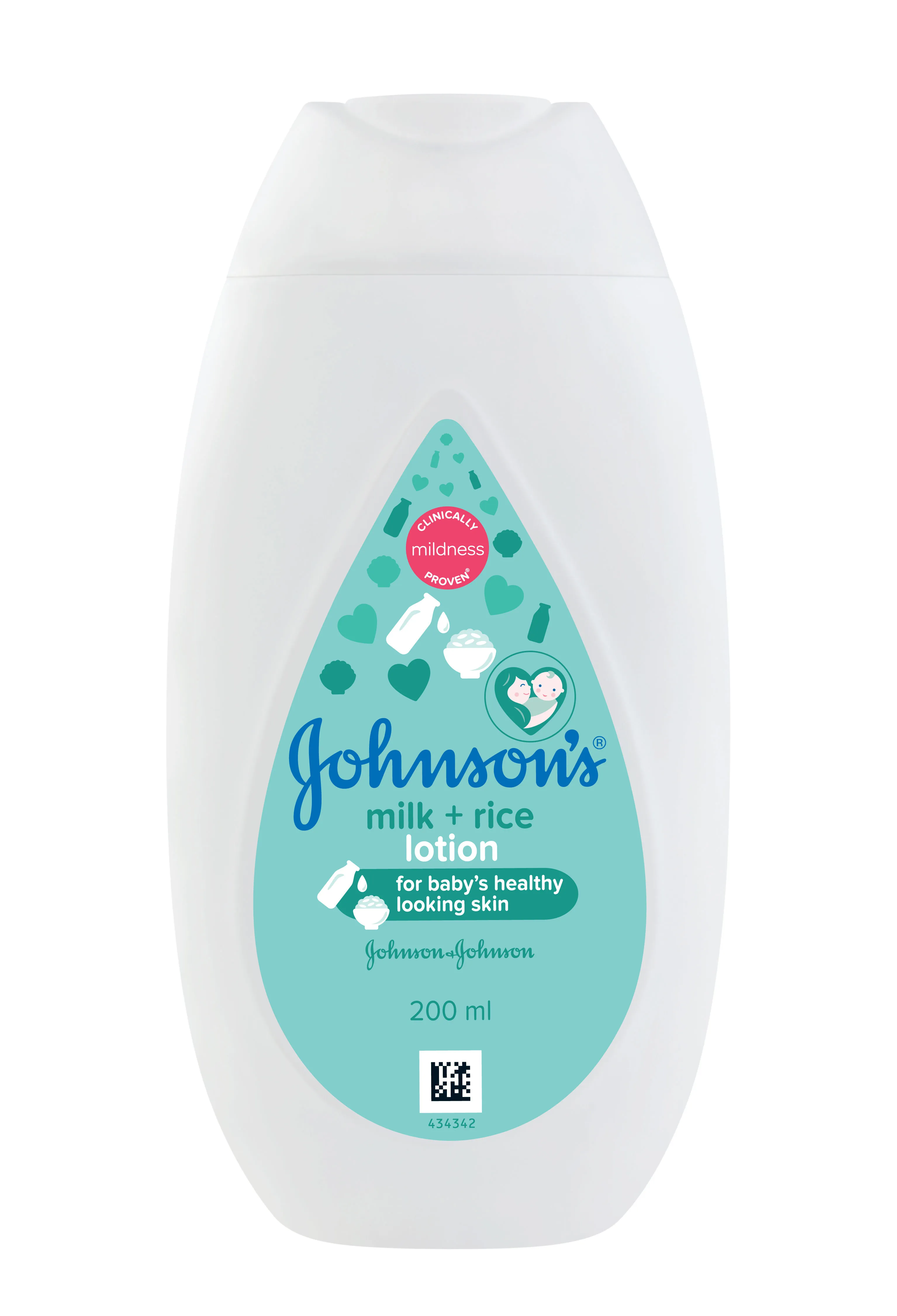 Johnson's New Milk+ Rice Lotion