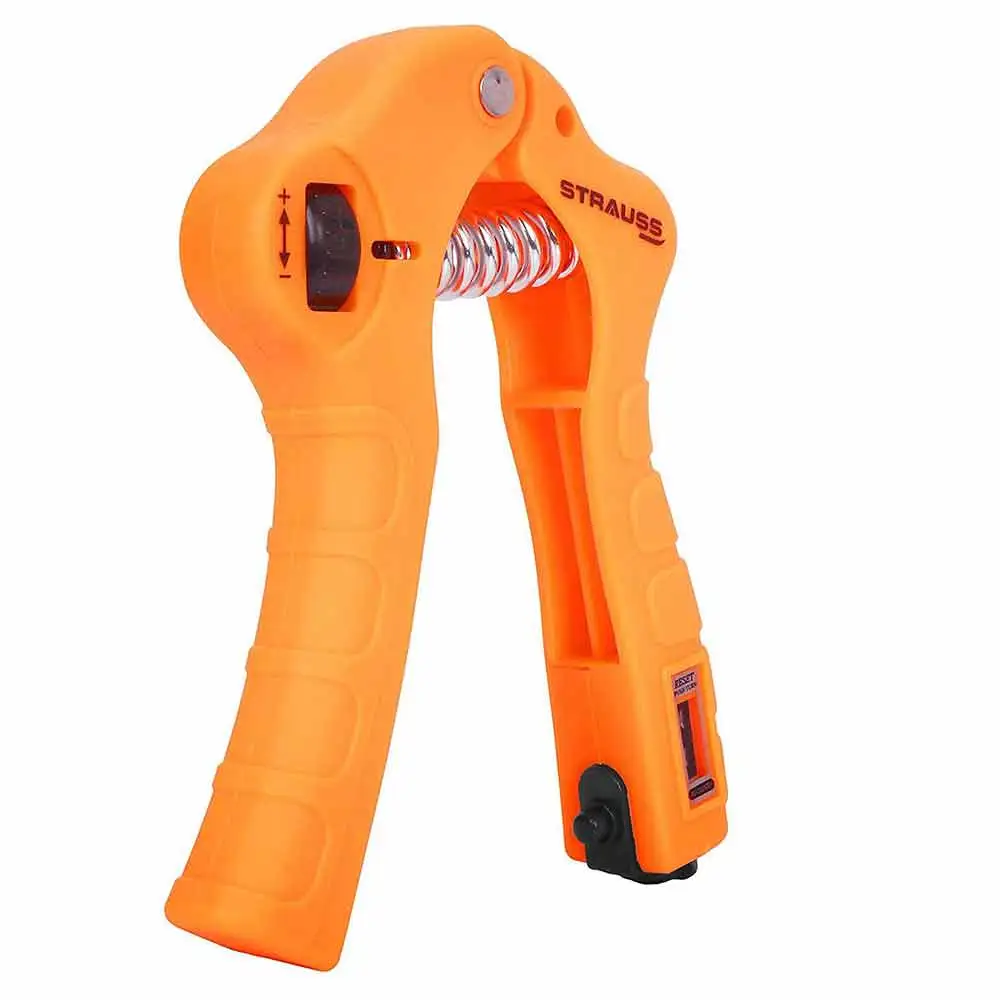 Strauss Adjustable Hand Grip Strengthener with Counter,  Orange