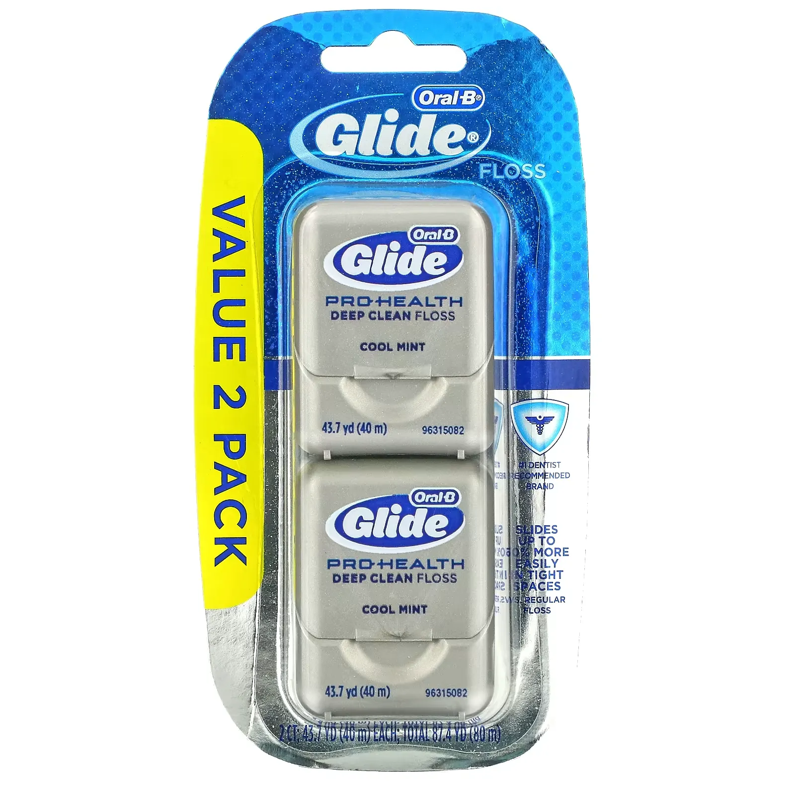 Glide, Pro-Health, Deep Clean Floss, Cool Mint, 2 Pack, 43.7 yd (40 m) Each