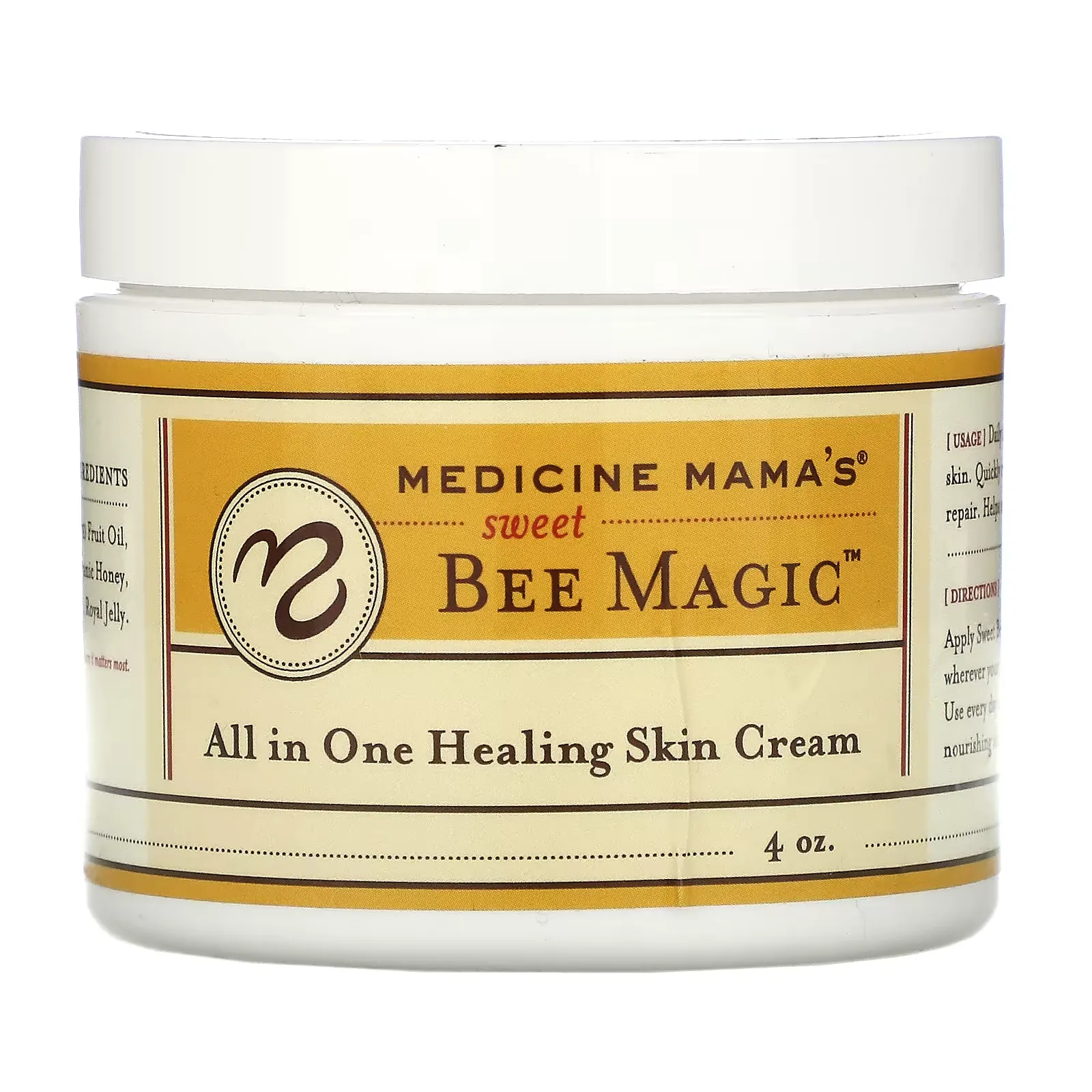 Sweet Bee Magic, All In One Healing Skin Cream, 4 oz