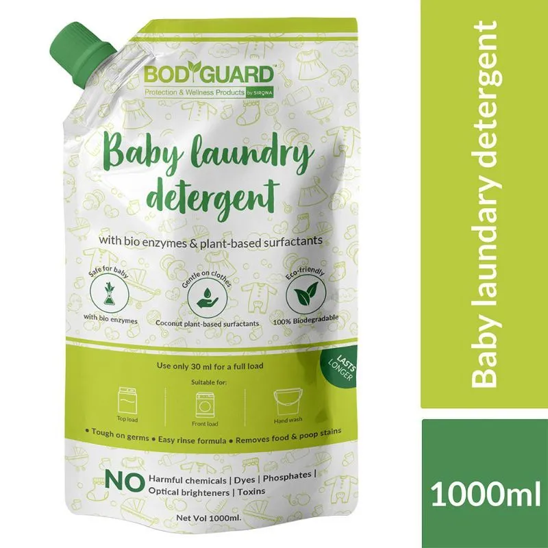 Bodyguard Plant Based Baby Laundry Liquid Detergent - 1 Ltr