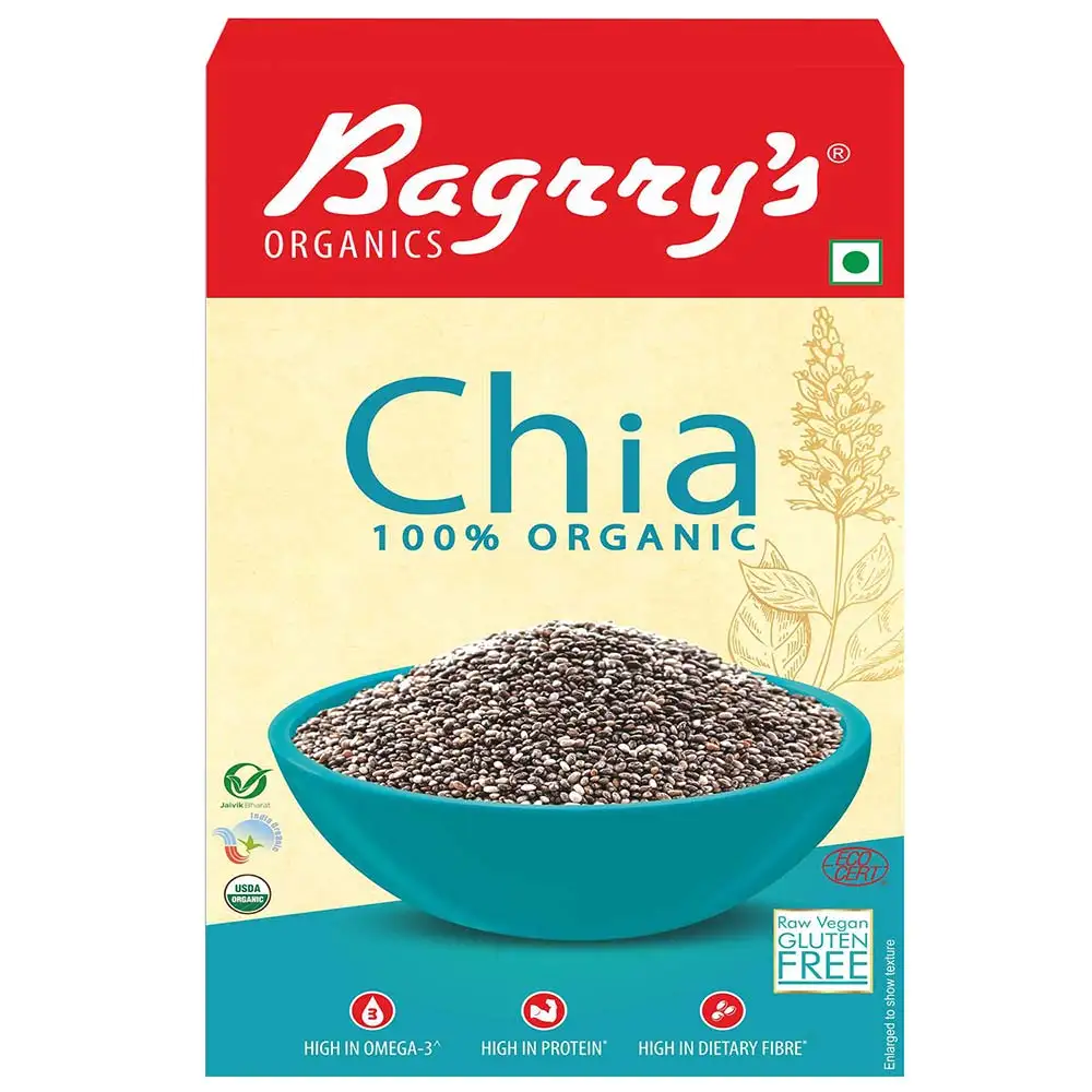 Bagrrys 100% Organic Chia,  150 g  Unflavoured