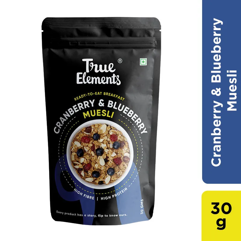 True Elements Cranberry & Blueberry Muesli