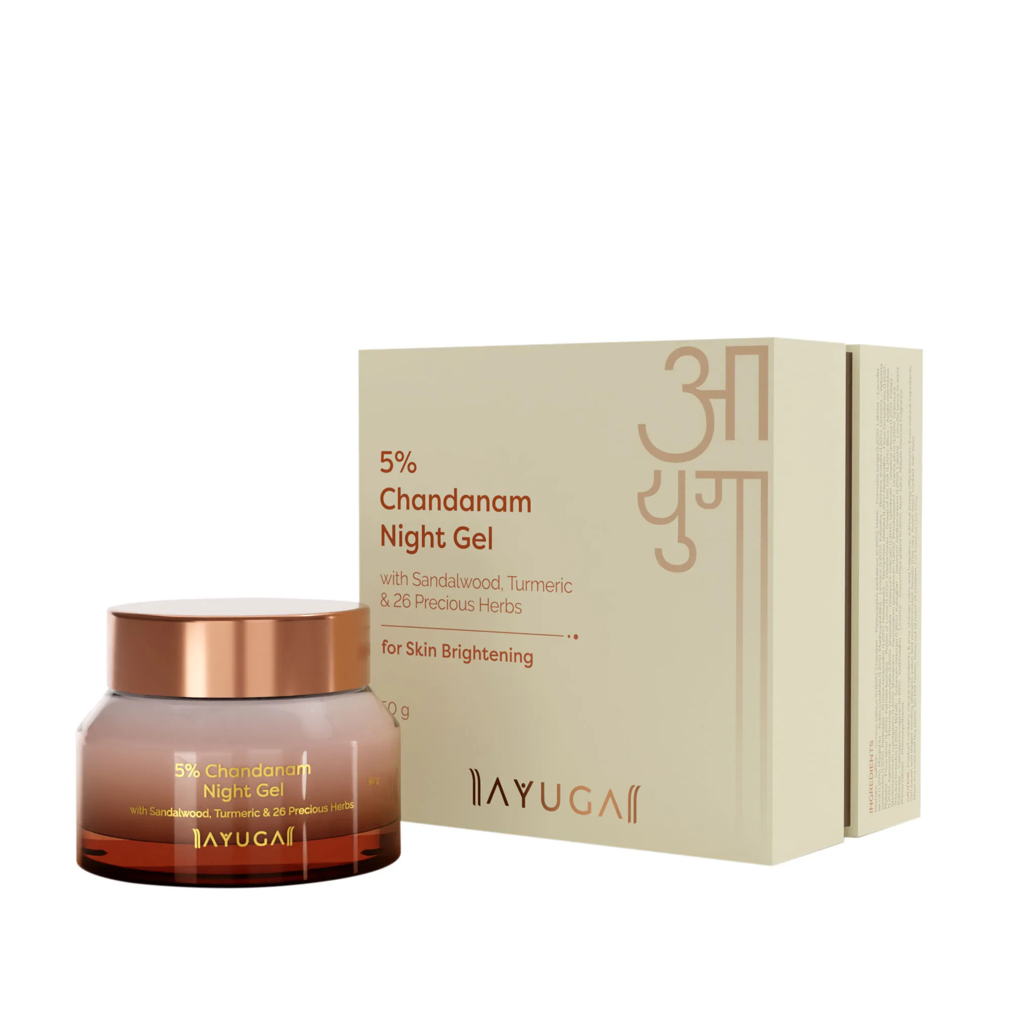 Ayuga 5% Chandanam Night Gel with Sandalwood & Turmeric