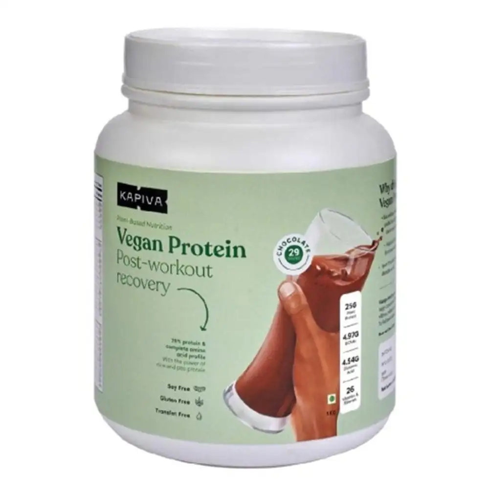 Kapiva Vegan Protein,  2.2 lb  Chocolate (Post-Workout Recovery)