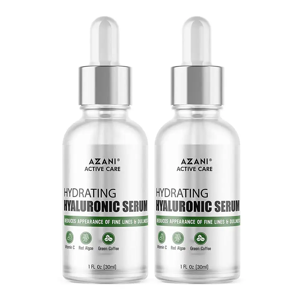 Azani Active Care Hydrating Hyaluronic Serum,  30 ml  with Vitamin C, for Fine Lines & Dullness (Pack of 2)