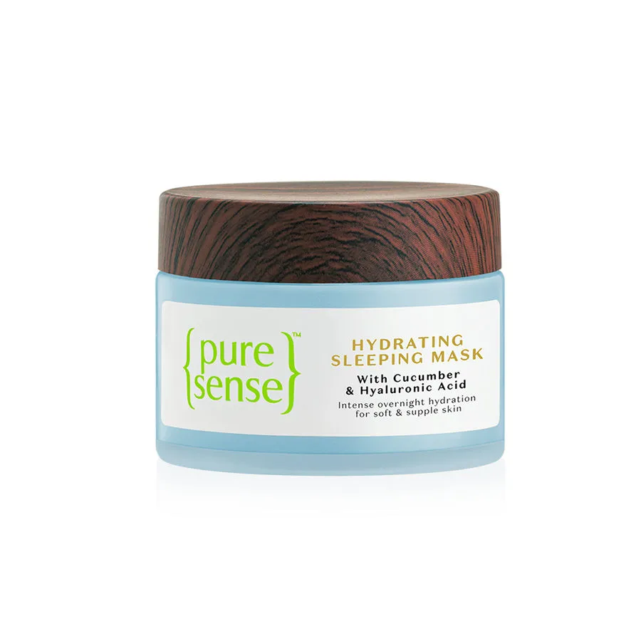 PureSense Hydrating Sleep Mask with Hyaluronic Acid & Aloe Vera Face Moisturizer for Men & Women