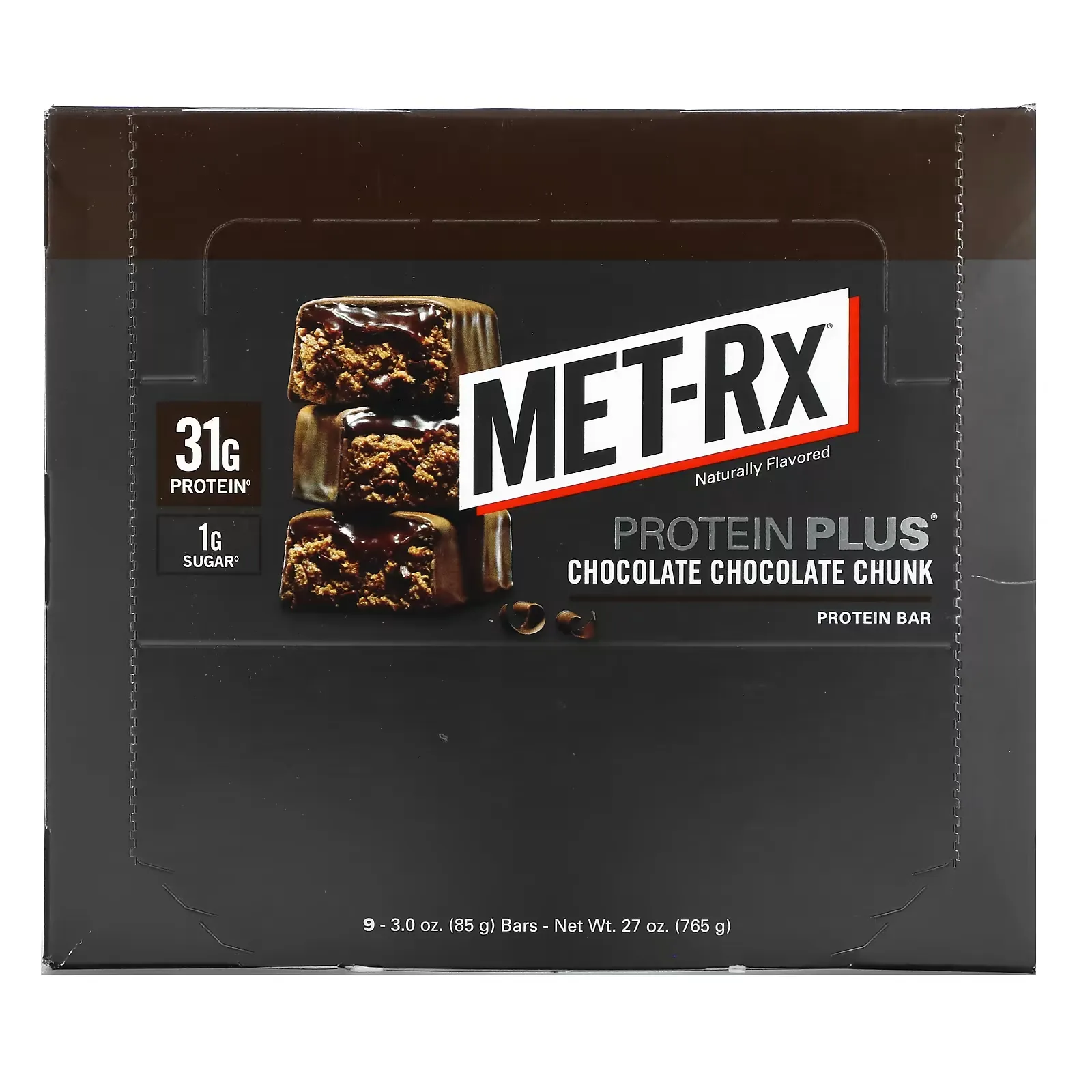 PROTEIN PLUS Bar, Chocolate Chocolate Chunk, 9 Bars, 3.0 oz (85 g) Each