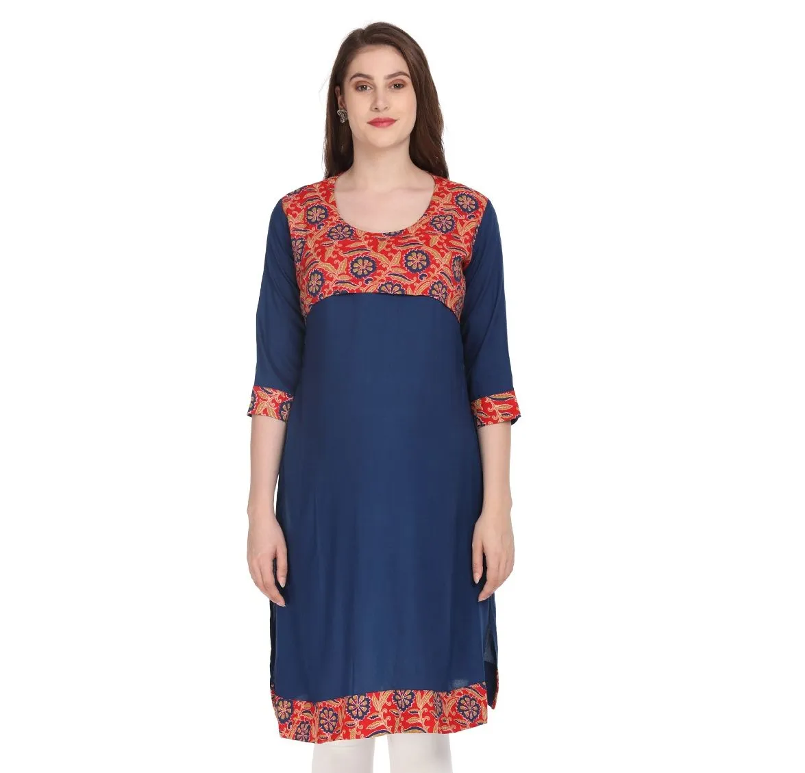 Morph Maternity Stylish Feeding Kurti - Multi-Color