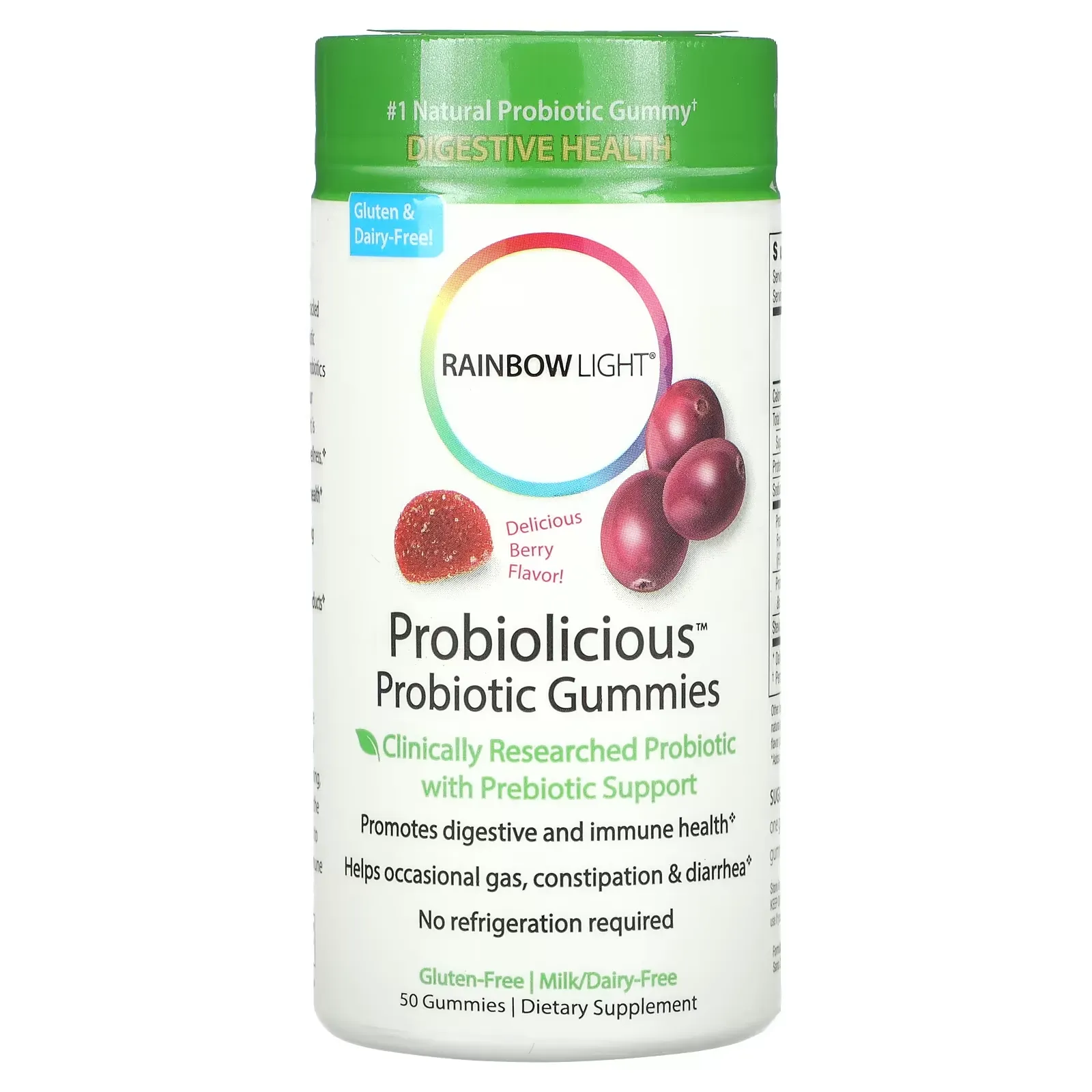 Probiolicious Probiotic Gummies, Delicious Berry, 50 Gummies