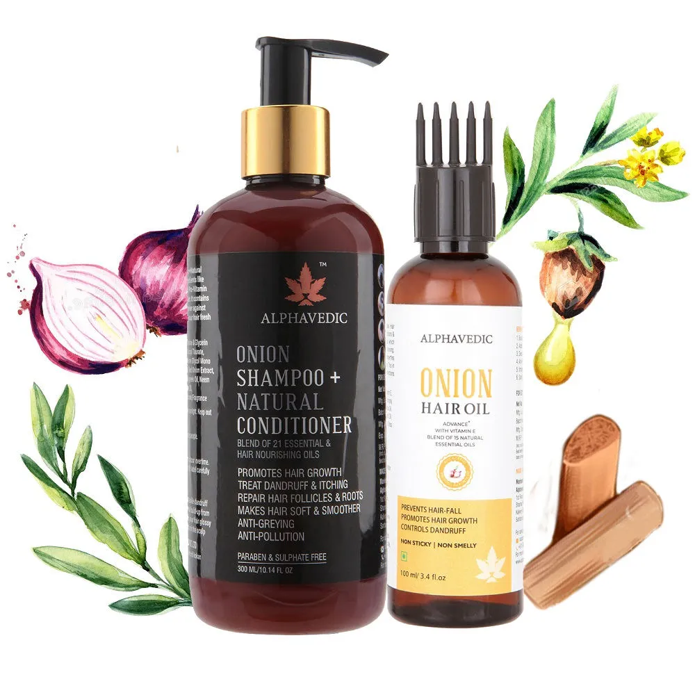 Alphavedic Onion Hair Care Combo