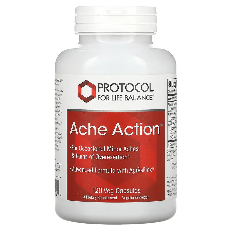 Ache Action, 120 Veg Capsules