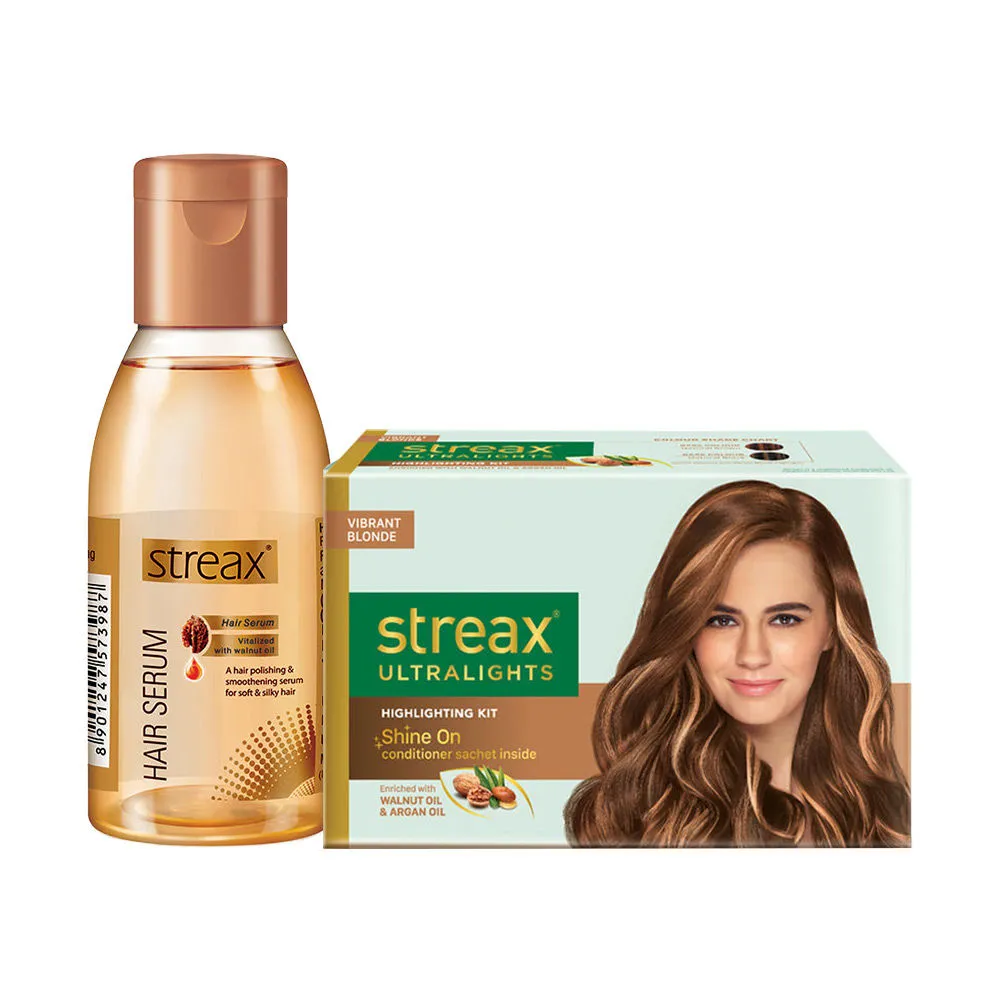 Streax Ultralights Vibrant Blonde + Hair Serum