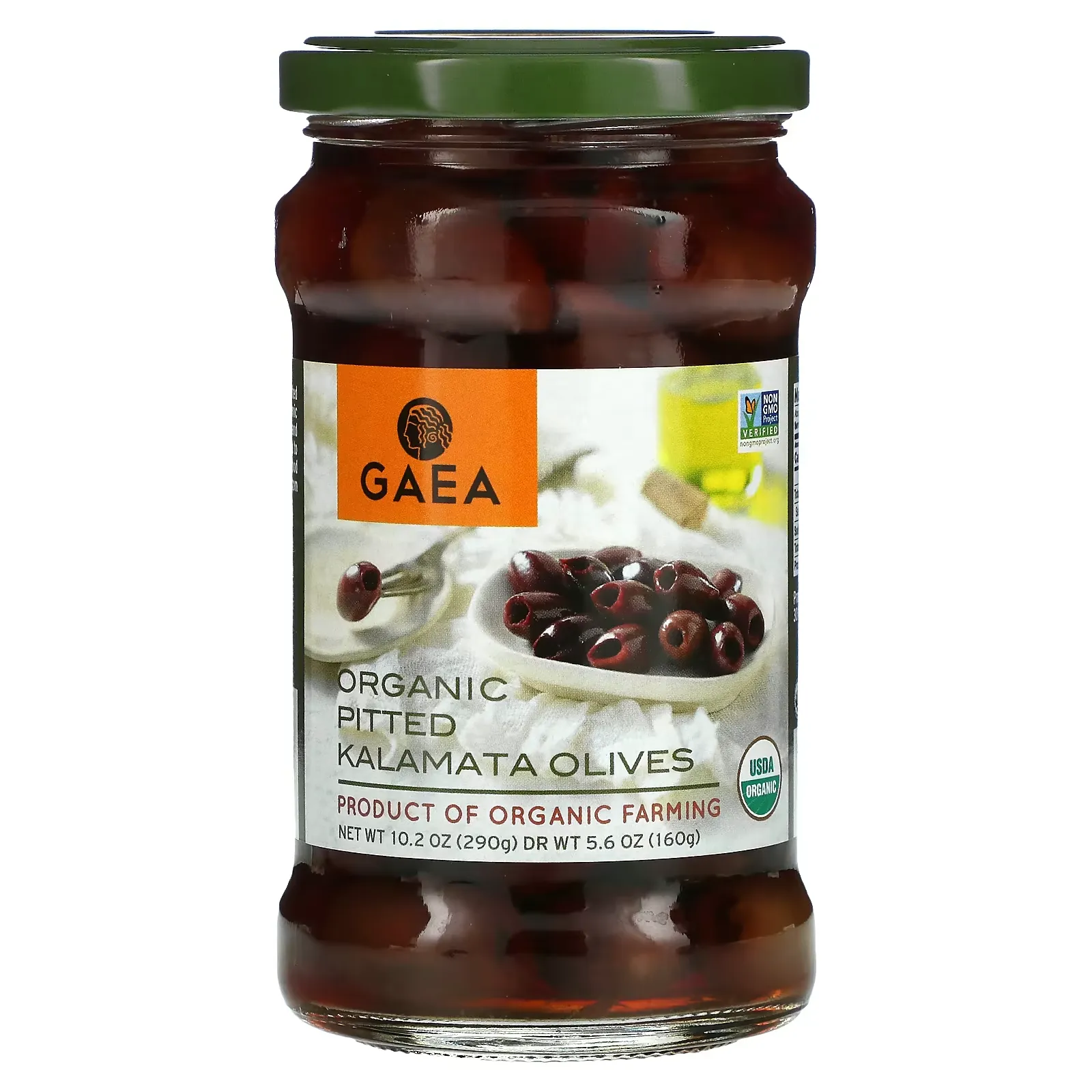 Organic Pitted Kalamata Olives, 10.2 oz (290 g)