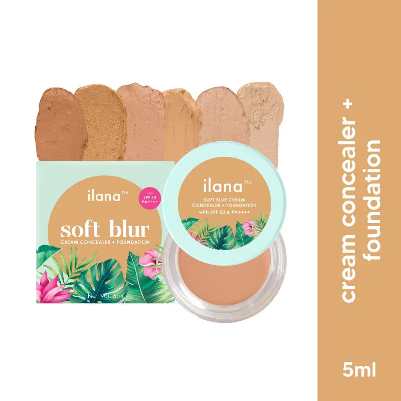 Ilana Soft Blur Cream Concealer & Foundation with SPF 50 - Sand Castle