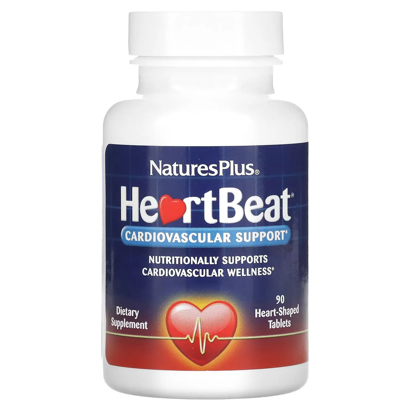 HeartBeat, Cardiovascular Support, 90 Heart-Shaped Tablets