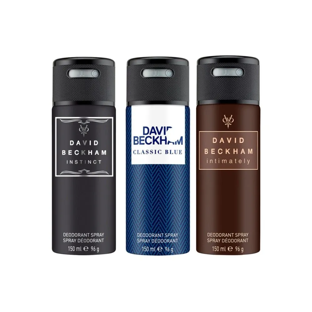 David Beckham Instinct + Classic Blue + Intimately Man Deo Combo Set