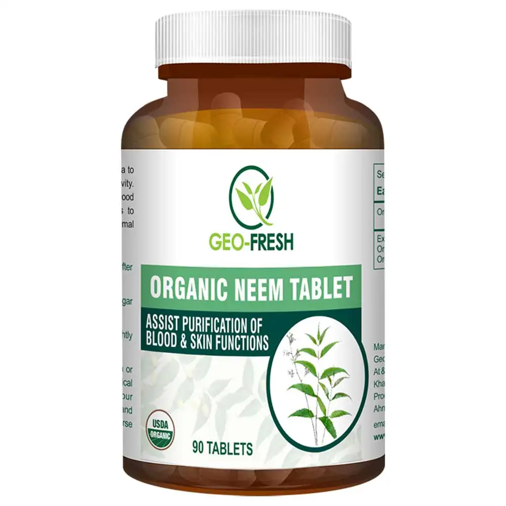 Geo Fresh Organic Neem 600 mg,  90 tablet(s)