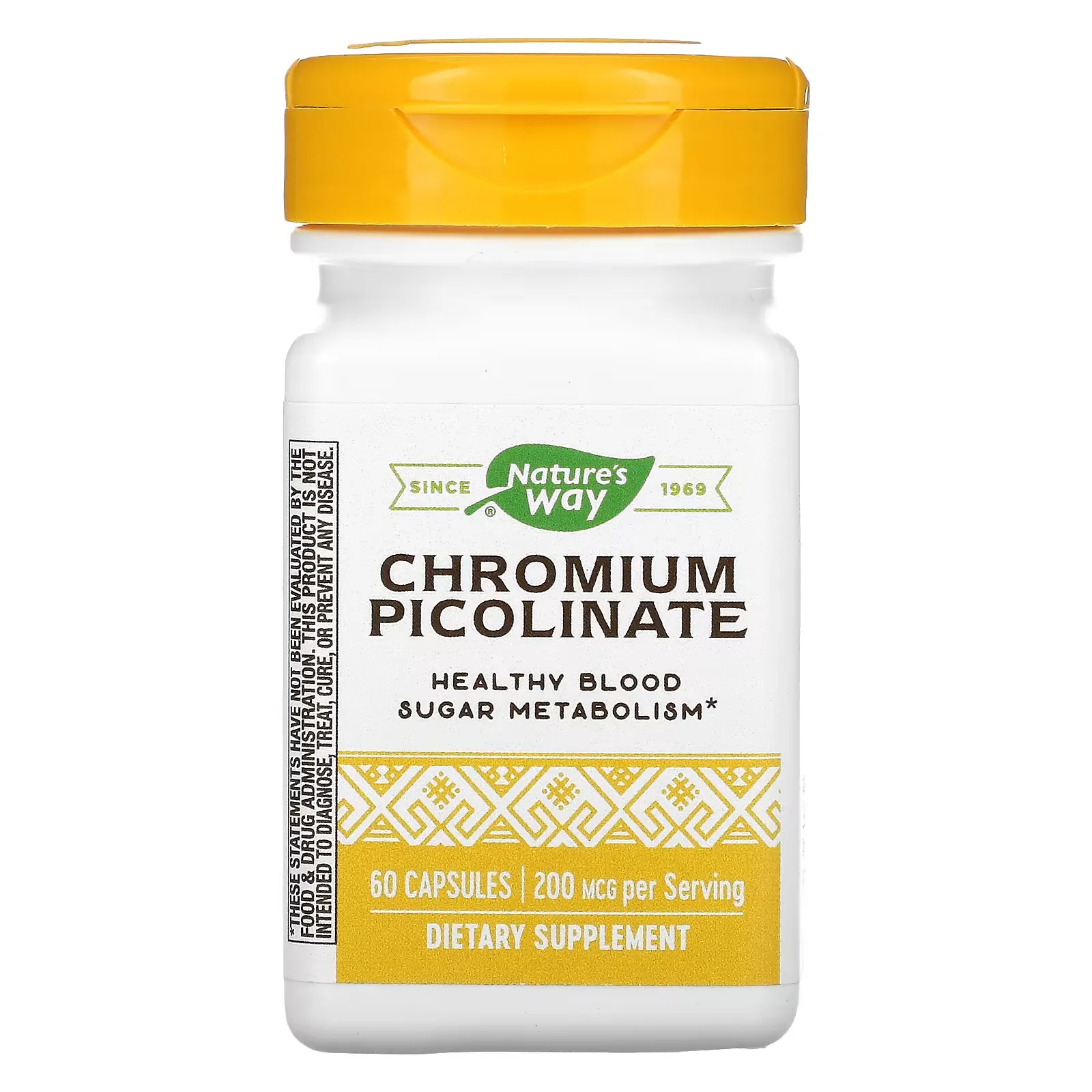 Chromium Picolinate, 200 mcg, 60 Capsules