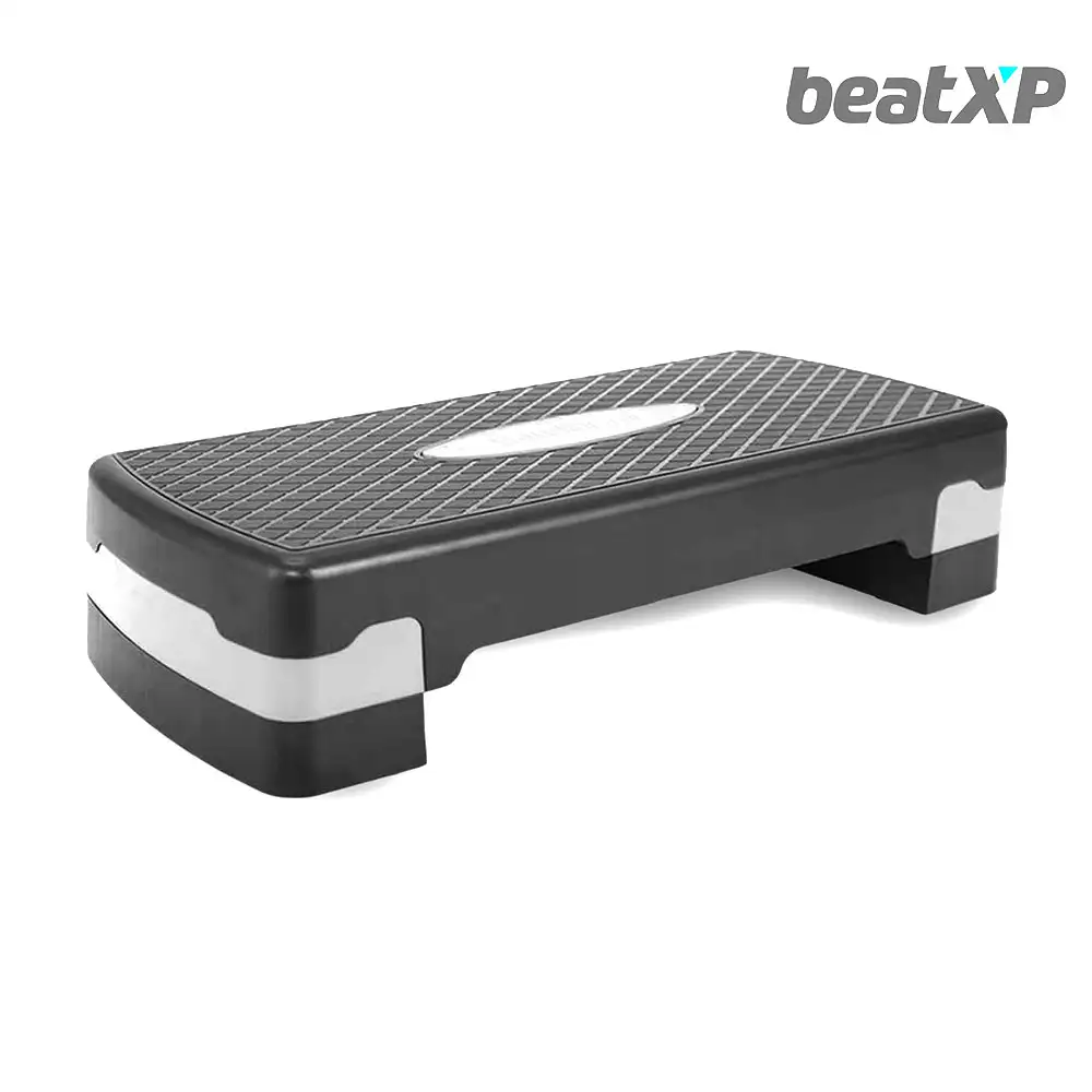 beatXP Aerobic Stepper,  Black & Grey  68x28x10-15cm