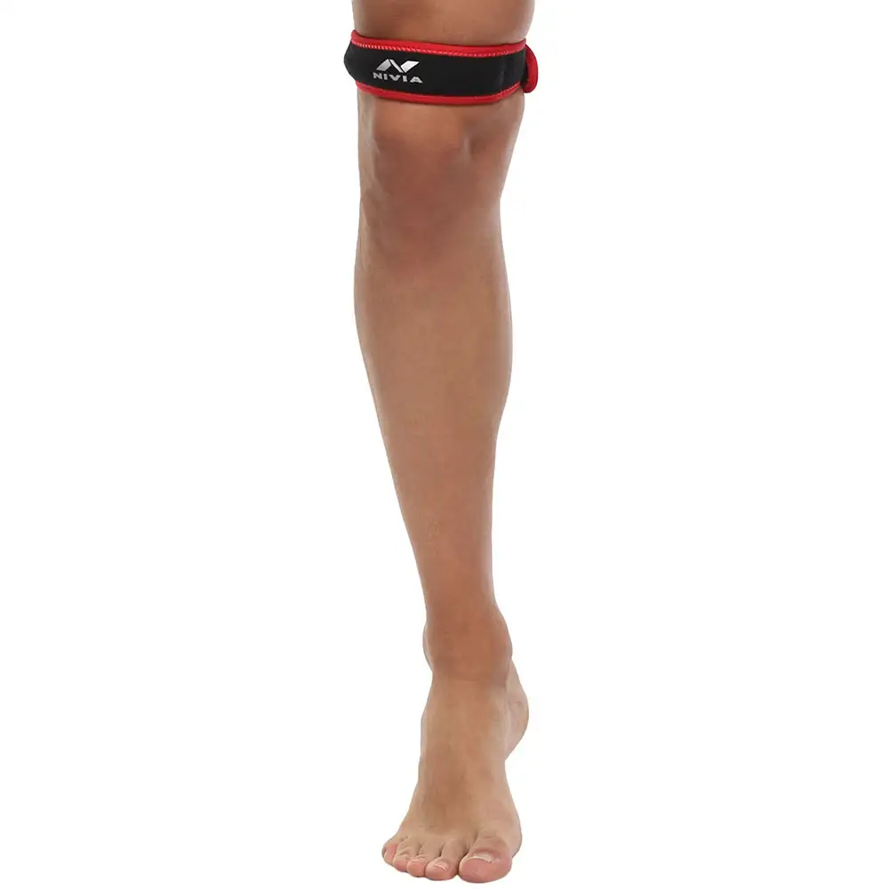 Nivia Orthopedic Patella Support Adjustable (RB-14),  Black-Red  Free Size