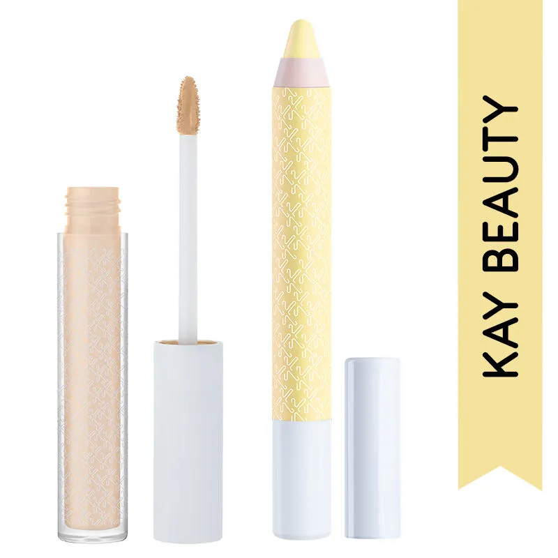 Kay Beauty Correct & Conceal Combo with Color Correcting Stick & HD Liquid Concealer