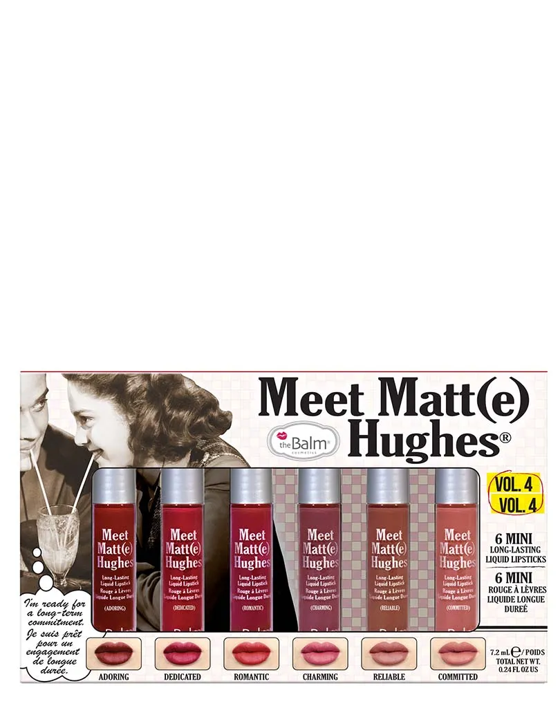 theBalm Meet Matt(e) Hughes 6 Mini Long-lasting Liquid Lipsticks (vol. 4)