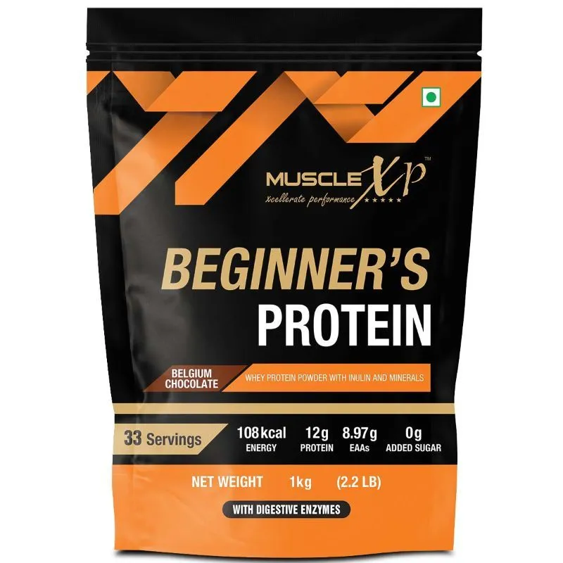 MuscleXP Beginner's Protein With Whey Protein - Belgium Chocolate