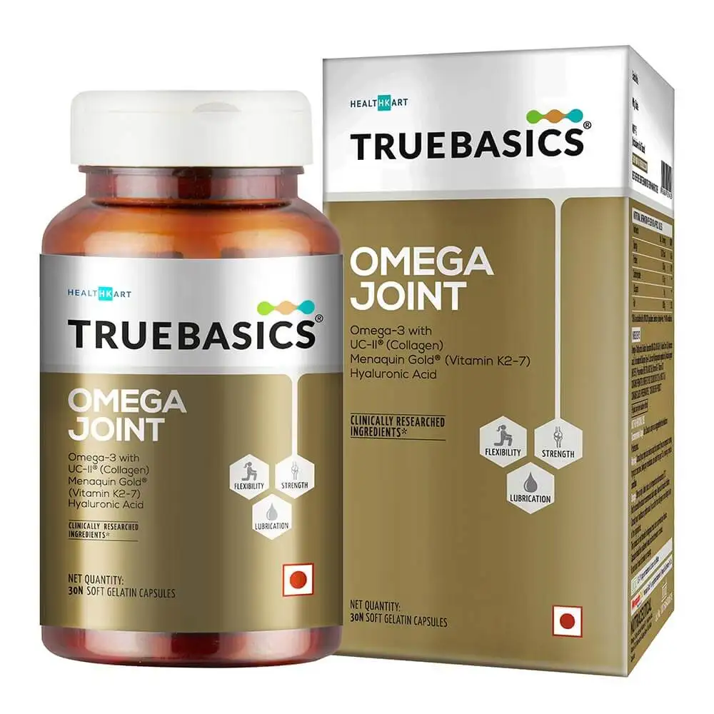 TrueBasics Omega Joint with Collagen UC-II & Vitamin K2-7,  30 capsules