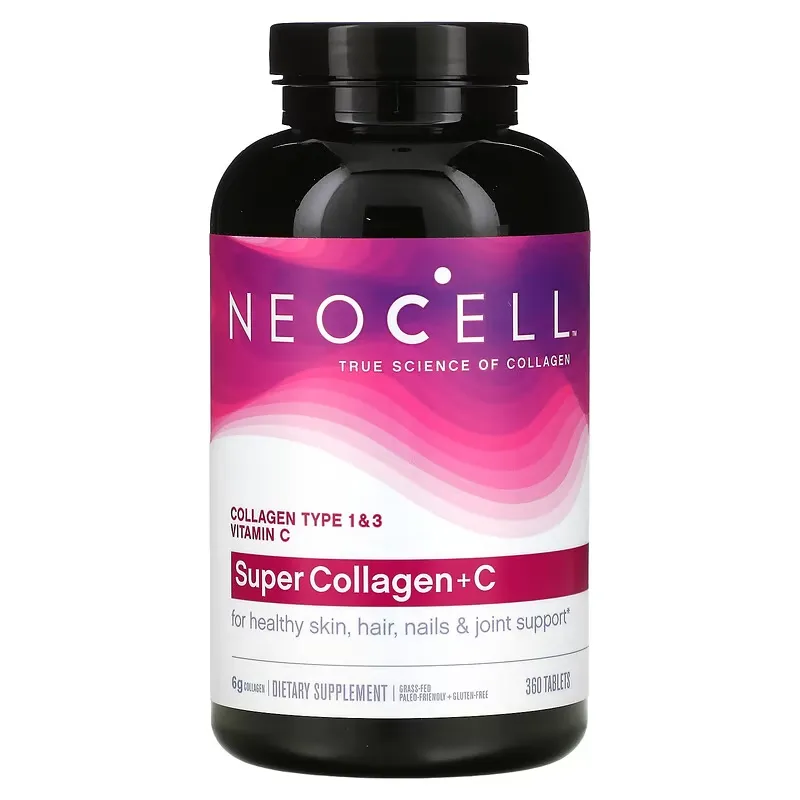 Super Collagen + C, Collagen Type 1 & 3, 360 Tablets