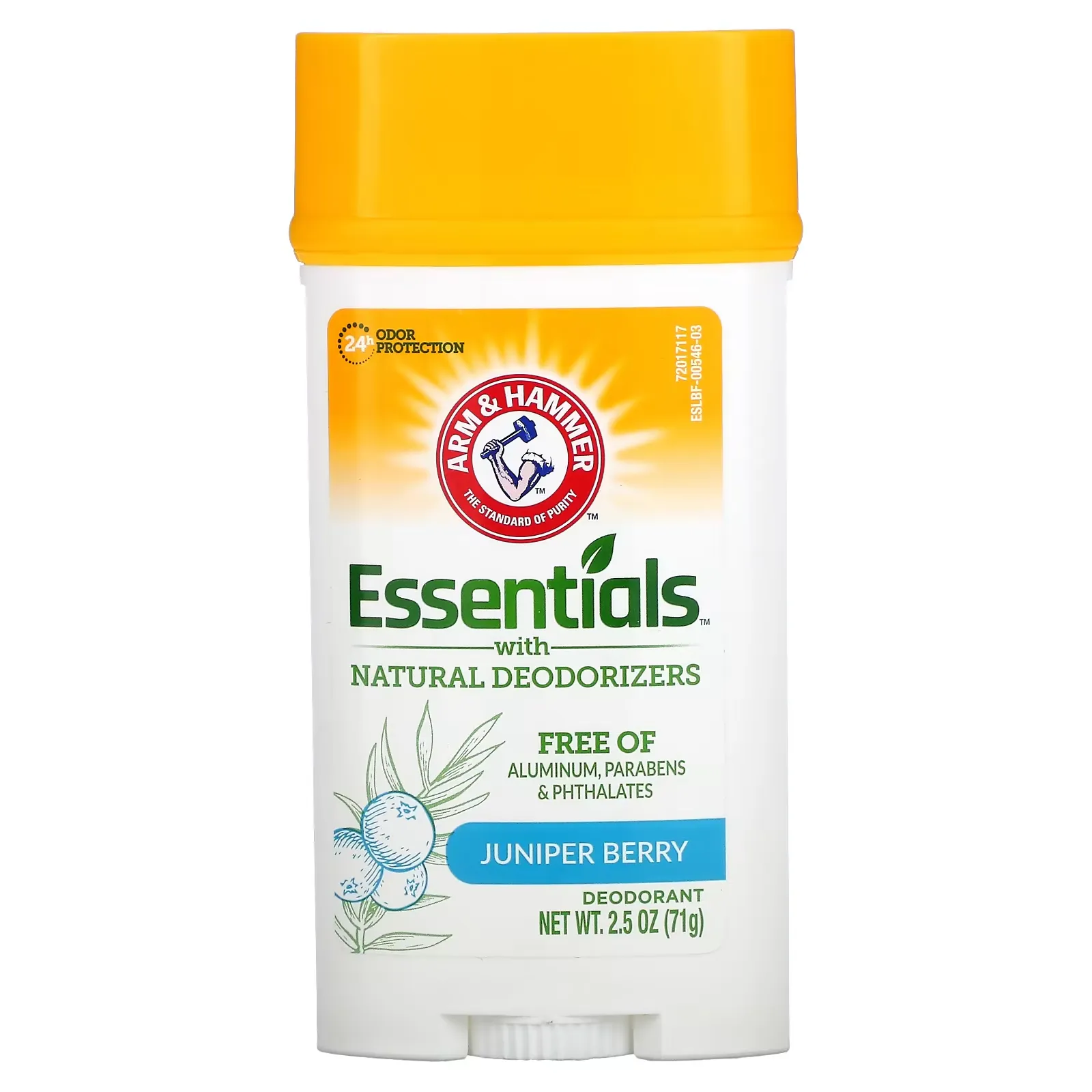 Essentials with Natural Deodorizers, Deodorant, Juniper Berry, 2.5 oz (71 g)