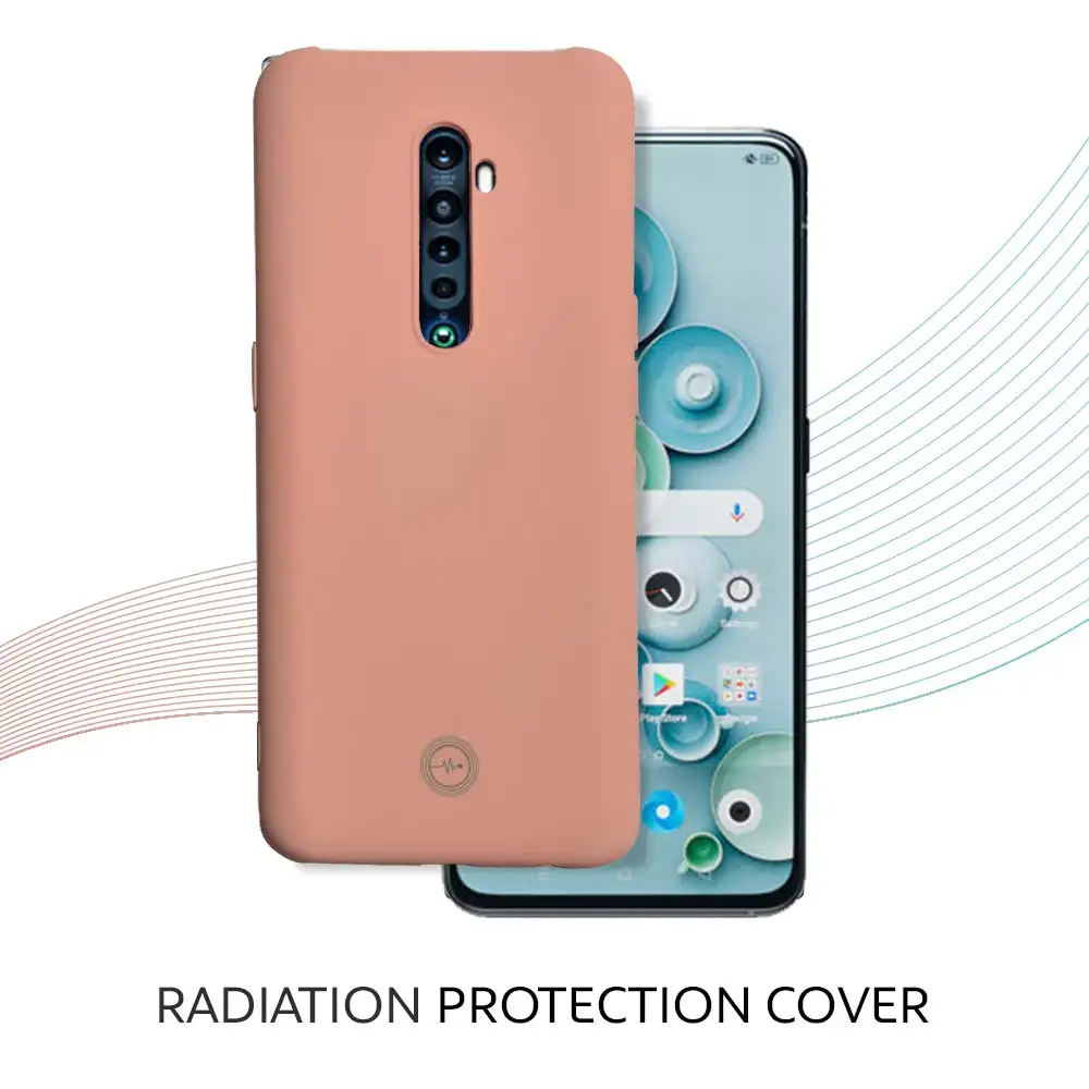 Envirocover Silicon Back Cover for OPPO Reno 2,  with Radiation Protection Technology (Pink)