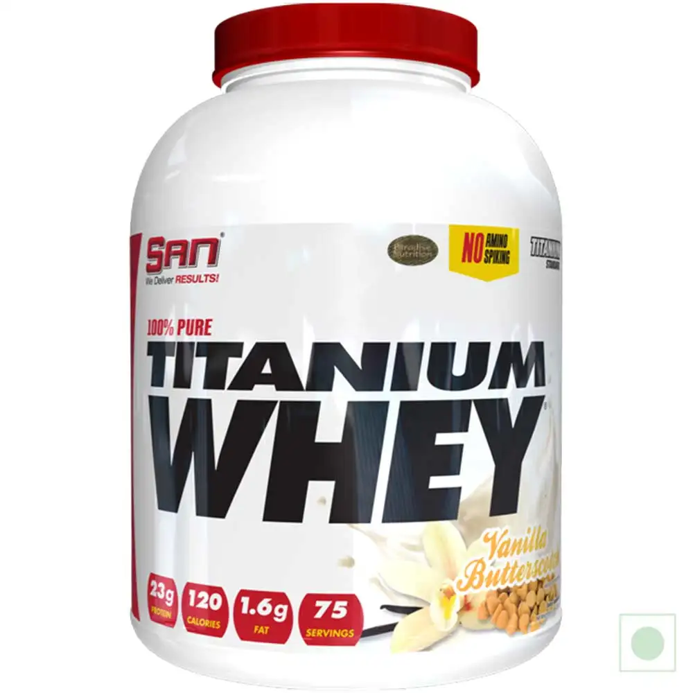 SAN 100% Pure Titanium Whey,  4.94 lb  Vanilla Butterscotch