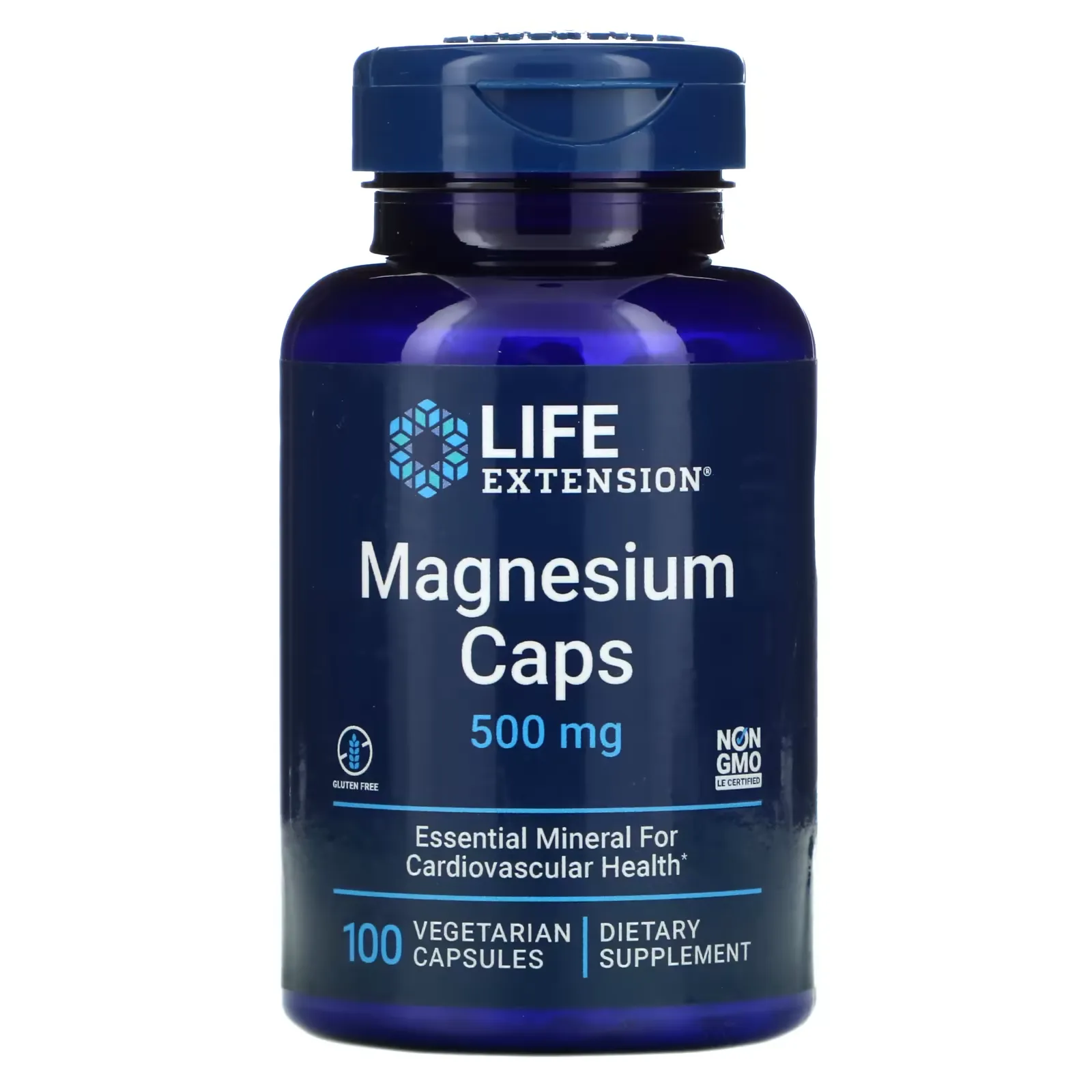 Magnesium Caps, 500 mg, 100 Vegetarian Capsules