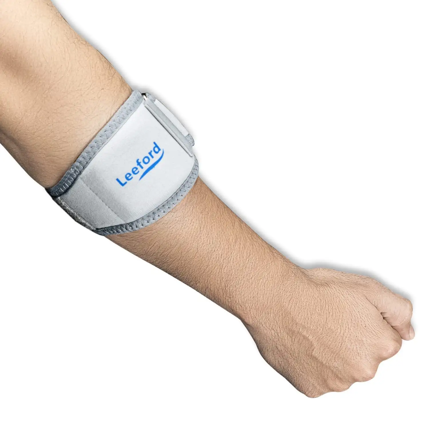 Leeford Tennis Elbow Support Brace Band,  Grey  XL