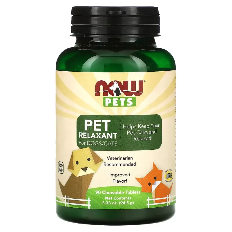 Pets, Pet Relaxant for Dogs/Cats, 90 Chewable Tablets, 3.33 oz (94.5 g)