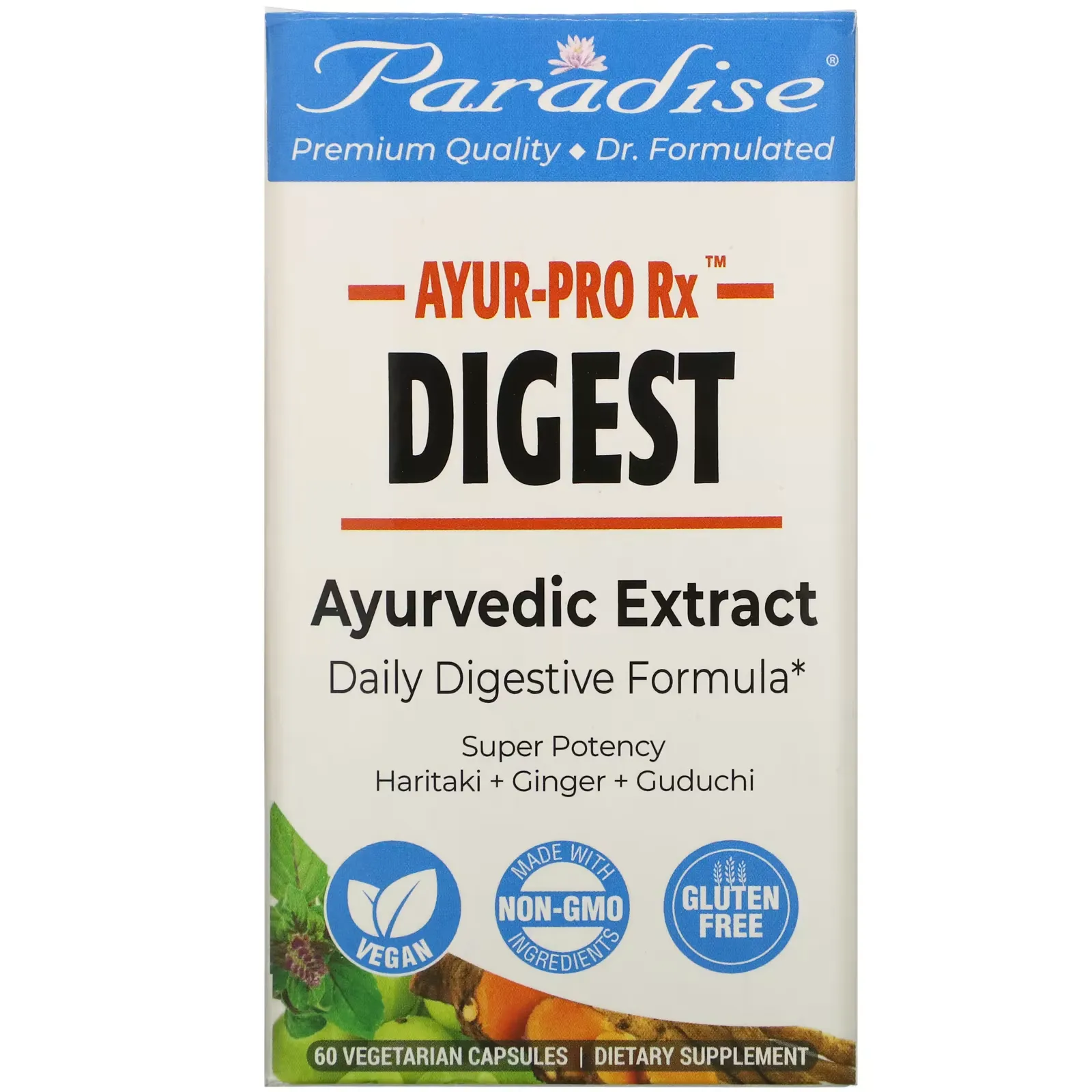 AYUR-Pro Rx, Digest, 60 Vegetarian Capsules