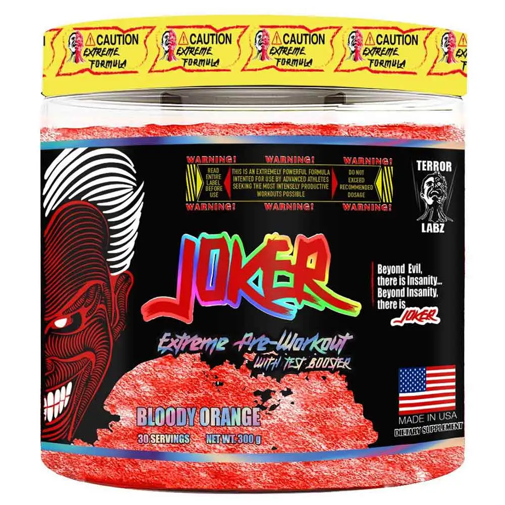 Terror Labz Joker Extreme Pre Workout,  0.66 lb  Bloody Orange