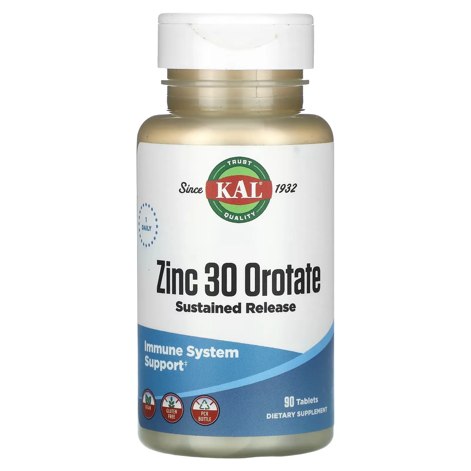 Zinc 30 Orotate, Sustained Release, 90 Tablets