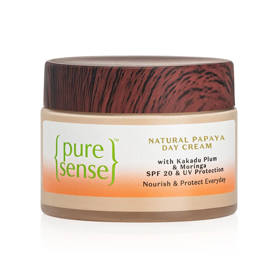 PureSense Natural Papaya Day Cream with Kakadu Plum & Moringa with SPF 20 Face Moisturizer