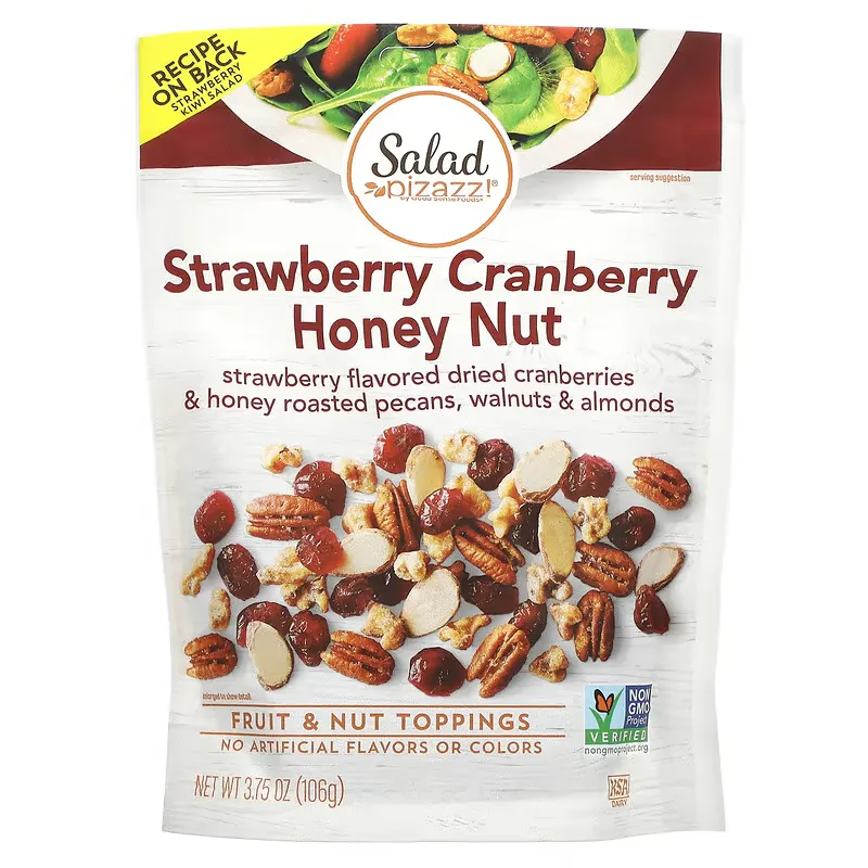 Fruit & Nut Toppers, Strawberry Cranberry Honey Nut, 3.75 oz (106 g)